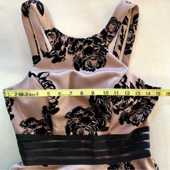 Formal Dress by City Studio, Dusty Pink & Black Floral (7) - Picture 10 of 17